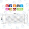 BARRA DE LUZ INTERIOR LED 12-28V 12W 960lm 48LED IP65 MOD: CA7078