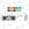 PILOTO TRASERO LED 12-24V 7 FUNCIONES CON LAMPARA LATERAL MOD: CA7020 IZQUIERDO