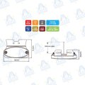 PILOTO DE POSICION LED 12-24V CON SOPORTE MOD: CA9350W BLANCO