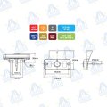 PILOTO DE POSICION LED 12-24V CON SOPORTE MOD: CA7090A AMBAR