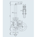 APOYO RUEDA JOCKEY WINTERHOFF AUTOMATICA 225x70 Ø60mm 500KG