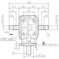 GRUPO COMER (9.312.755.10) 076/104CV 540/1000rpm RATIO [1:1.6] T-312A 3 EJES (2x1"3/8z6 Ø33) R.LIBRE
