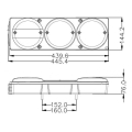 PILOTO TRASERO LED 12-24V 5 FUNCIONES MOD: CA7040