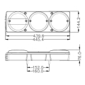 PILOTO TRASERO LED 12-24V 5 FUNCIONES MOD: CA7041