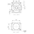 GRUPO COMER (9.290.757.10) 115CV 1000rpm RATIO [1:1.86] T-290A 2 EJES (1"3/4z6 Ø40) RUEDA LIBRE