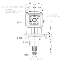 GRUPO COMER (9.227.821.10) 075CV 540rpm RATIO [1:1.83] LF-227J 2 EJES (1"3/4z20 ESTRIADO)