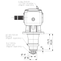 GRUPO COMER (9.227.821.10) 075CV 540rpm RATIO [1:1.83] LF-227J 2 EJES (1"3/4z20 ESTRIADO)