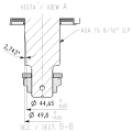 GRUPO COMER (9.227.821.10) 075CV 540rpm RATIO [1:1.83] LF-227J 2 EJES (1"3/4z20 ESTRIADO)