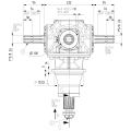 GRUPO COMER (9.266.205.10) 090CV 540rpm RATIO [1:1.47] TF-26A 4 EJES (3x1"3/8z6 ESTR.) SIN CASQUILLO