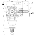 GRUPO COMER (9.266.205.10) 090CV 540rpm RATIO [1:1.47] TF-26A 4 EJES (3x1"3/8z6 ESTR.) SIN CASQUILLO
