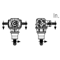 GRUPO COMER (9.266.205.10) 090CV 540rpm RATIO [1:1.47] TF-26A 4 EJES (3x1"3/8z6 ESTR.) SIN CASQUILLO
