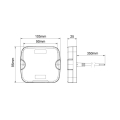 PILOTO DELANTERO CUADRADO LED 12-24V 3 FUNCIONES CON INTERMITENTE MOD: CA7111R