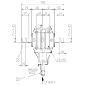 GRUPO COMER (9.262.033.10) 082CV 540rpm RATIO [1.93:1] T-22A 3 EJES (1"3/8z6 2x1"3/4z6)
