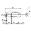 GRUPO COMER (9.267.002.00) 029CV 540rpm RATIO [1:1.92] TB-27C 2 EJES (H-HEX.36 1"3/8z6)
