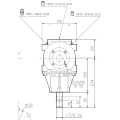 GRUPO COMER (9.278.063.10) 029CV 540rpm RATIO [2.91:1] T-278F 2 EJES (1"3/8z6 BRIDA Ø150)
