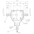 GRUPO COMER (9.279.016.00) 100CV 540rpm RATIO [1:1.35] T-279A 3 EJES (3x1"3/8z6)