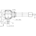 GRUPO COMER (9.281.326.00) 013CV 540rpm RATIO [1:2.91] TL-281E 2 EJES (1"3/8z6 Ø25h6) RUEDA LIBRE