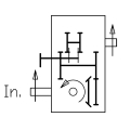 GRUPO COMER (9.732.338.10) 125CV 540rpm RATIO [1:1/1.88:1] D-732A 3 EJES (2x1"3/8z6 Ø64)