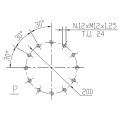 GRUPO COMER (9.819.004.10) 095CV 540rpm RATIO [2.75:1] MV-819F 3 EJES (1"3/8z6 1"3/4z6 HEM Ø50)