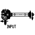 GRUPO COMER (9.261.810.30) 040CV 540RPM RATIO [1.46:1] TLZ-21J 2 EJES (1"3/8Z6 MANGON L-0900)
