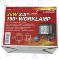 FARO DE TRABAJO LED CUADRADO 3.5" 180º 3690lm 36W 10-30V IP67 MOD: CA5747
