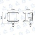 FARO DE TRABAJO LED CUADRADO 3.5" 180º 3690lm 36W 10-30V IP67 MOD: CA5747