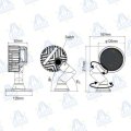 FARO DE TRABAJO LED REDONDO 6" ROTATIVO 360º 6750lm 45W 10-30V IP67 MOD: CA5753