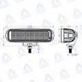 FARO DE TRABAJO LED RECTANGULAR 6" 1600lm 16W 10-30V IP68 MOD: CA5763