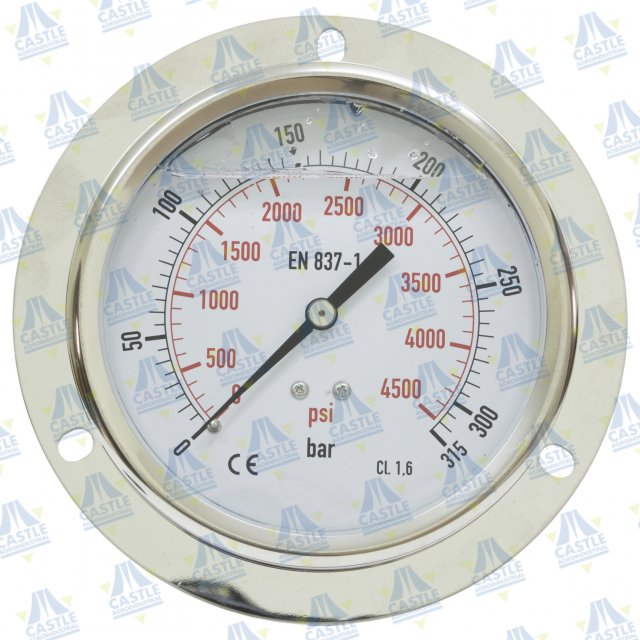 Manometro Presion De Glicerina Acero Inoxidable Posterior/Panel Ø63 1/4” (0  A 315 Bar) Wika < Manometros Presion < Instrumentos De Medición <  Hidráulica < Tienda Online