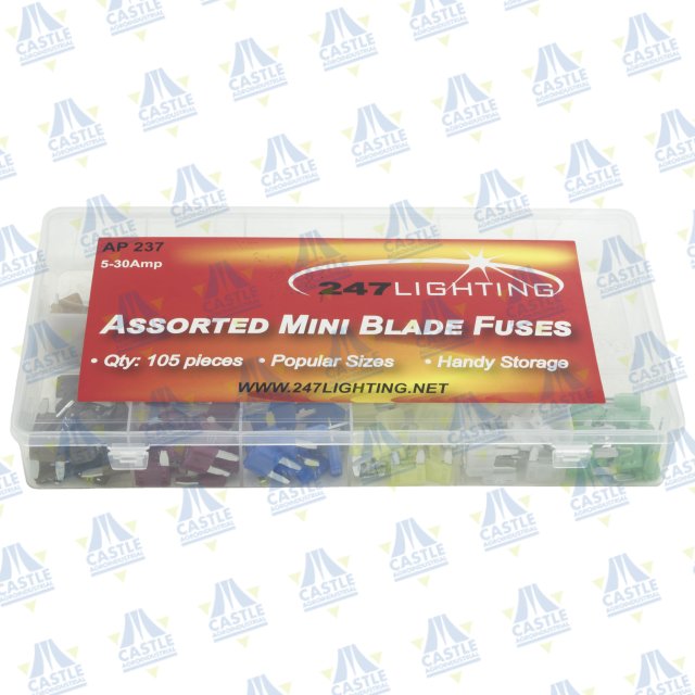 Surtido De Fusibles De Coche Mini 16,3X3,6mm 105 Piezas Mod: Ap237 <  Fusibles Y Resistencias < Material Electrico < Electricidad < Tienda Online